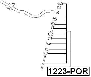 1223-POR - FRONT STABILIZER LINK / SWAY BAR LINK