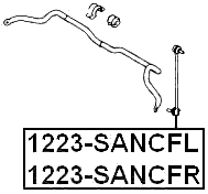 1223-SANCFR - FRONT RIGHT STABILIZER LINK / SWAY BAR LINK