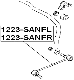 1223-SANFL - FRONT LEFT STABILIZER LINK / SWAY BAR LINK