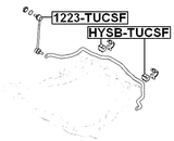 1223-TUCSF - FRONT STABILIZER LINK / SWAY BAR LINK