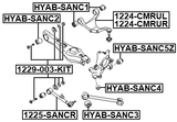 1224-CMRUR - RIGHT UPPER REAR ARM