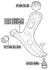 1224-CREFLH - LEFT LOWER FRONT ARM
