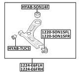 1224-E6FLH - LEFT LOWER FRONT ARM