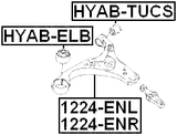 1224-ENR - RIGHT FRONT ARM