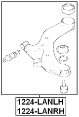 1224-LANLH - LEFT FRONT ARM