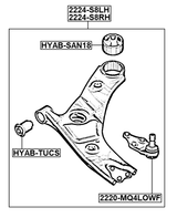 1224-S8LH - LEFT LOWER FRONT ARM