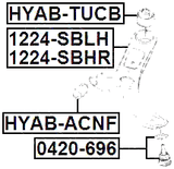 1224-SBLH - LEFT FRONT ARM