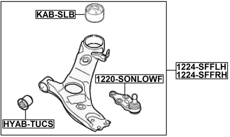 1224-SFFLH - LEFT LOWER FRONT ARM