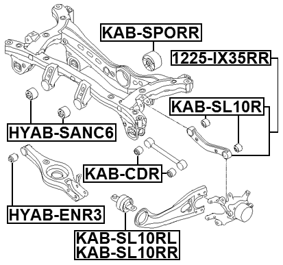 1225-IX35RR - REAR TRANSVERSE LINK