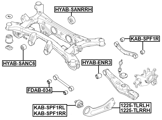 1225-TLRRH - REAR RIGHT TRAILING ROD