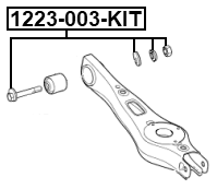 1229-003-KIT - REPAIR KIT, CAMBER ADJUSTING ECCENTRIC BOLT