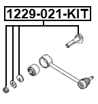 1229-021-KIT - REPAIR KIT, CAMBER ADJUSTING ECCENTRIC BOLT