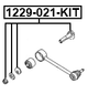 1229-021-KIT - REPAIR KIT, CAMBER ADJUSTING ECCENTRIC BOLT