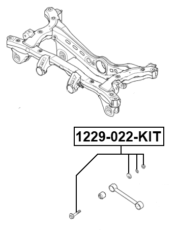 1229-022-KIT - REPAIR KIT, CAMBER ADJUSTING ECCENTRIC BOLT