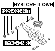 1229-023-KIT - REPAIR KIT, CAMBER ADJUSTING ECCENTRIC BOLT