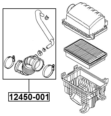 12450-001 - AIR CLEANER HOSE