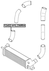 12452-H1LOWRH - INTERCOOLER HOSE