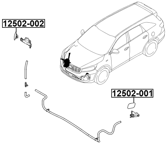 12502-001 - COVER BUMPER BRACKET LEFT