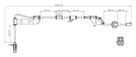 12606-013 - ABS SENSOR REAR LEFT