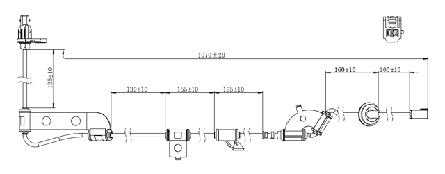 12606-014 - ABS SENSOR REAR RIGHT