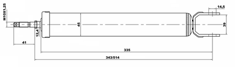 12650914R - REAR SHOCK ABSORBER
