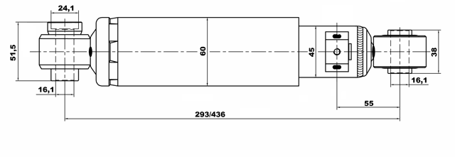 12658283R - REAR SHOCK ABSORBER