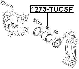1273-TUCSF - FRONT BRAKE CALIPER SLIDE PIN BOOT