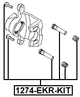 1274-EKR-KIT - REAR CALIPER SLIDE PIN KIT