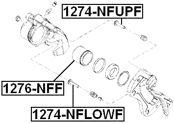 1274-NFUPF - FRONT CALIPER SLIDE PIN