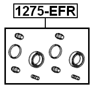 1275-EFR - REAR BRAKE CALIPER REPAIR KIT (SET FOR TWO SIDES)