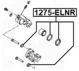1275-ELNR - REAR BRAKE CALIPER REPAIR KIT (SET FOR TWO SIDES)