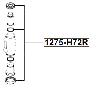 1275-H72R - REAR WHEEL BRAKE CYLINDER REPAIR KIT (SET FOR ONE SIDE)