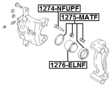 1275-MATF - FRONT BRAKE CALIPER REPAIR KIT (SET FOR TWO SIDES)