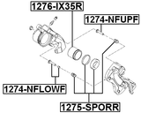 1275-SPORR - REAR BRAKE CALIPER REPAIR KIT (SET FOR ONE SIDE)