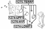 1275-TERRF - FRONT BRAKE CALIPER REPAIR KIT (SET FOR TWO SIDES)