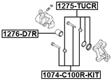 1276-D7R - REAR CALIPER PISTON D38.1