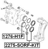1276-H1F - FRONT CALIPER PISTON D42.8