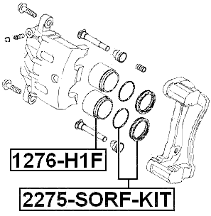 1276-H1F - FRONT CALIPER PISTON D42.8