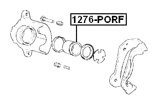 1276-PORF - FRONT CALIPER PISTON D60