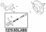 1279-SOLABS - BRAKE MASTER CYLINDER