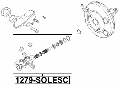 1279-SOLESC - BRAKE MASTER CYLINDER