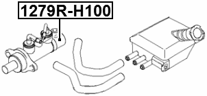 1279R-H100 - BRAKE MASTER CYLINDER REPAIR KIT