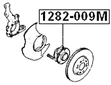 1282-009M - REAR WHEEL HUB
