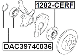 1282-CERF - FRONT WHEEL HUB