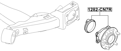 1282-CN7R - REAR WHEEL HUB
