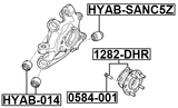 1282-DHR - REAR WHEEL HUB
