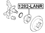 1282-LANR - REAR WHEEL HUB