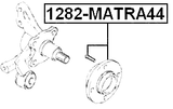 1282-MATRA44 - REAR WHEEL HUB