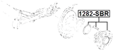 1282-SBR - REAR WHEEL HUB