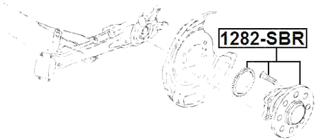 1282-SBR - REAR WHEEL HUB